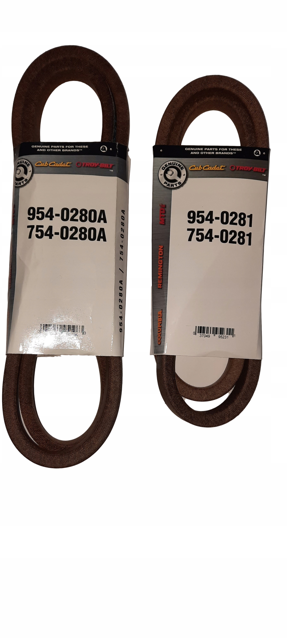 Hnacie remene 754-0280 754-0281 MTD RH115 SPIDER 76R